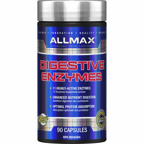 ALLMAX Digestive Enzymes (90 capsules) - Top Nutrition and Fitness Canada