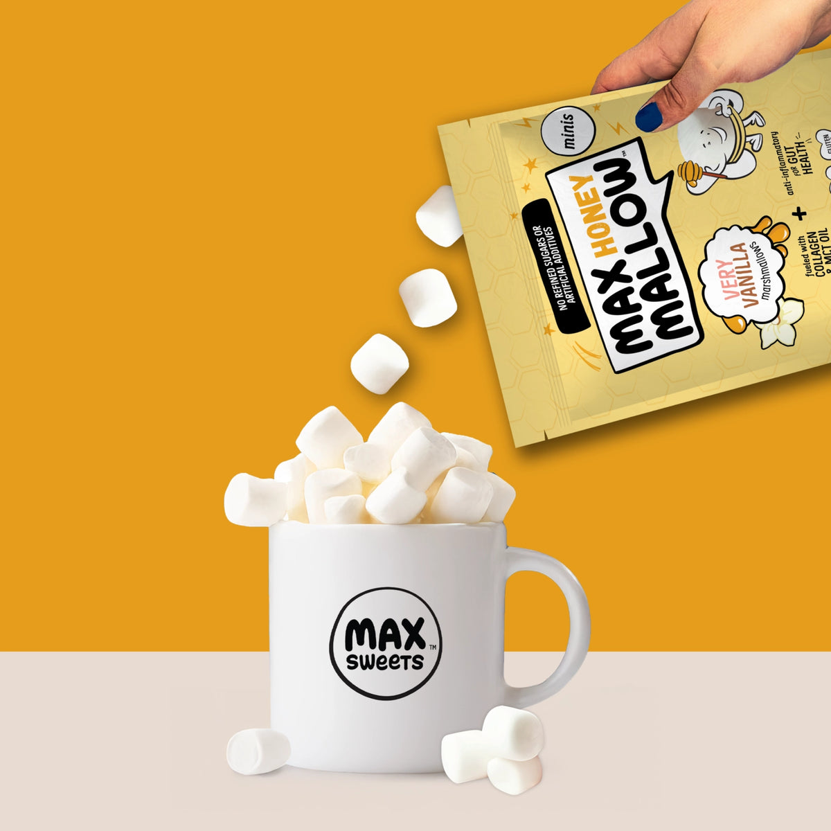 Max Sweets GF Max Mallow Sugar-Free Marshmallows (1 bag-6 servings)