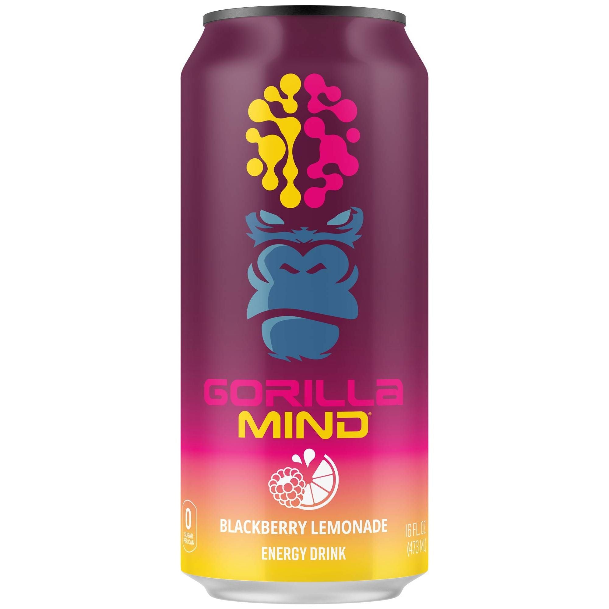 Gorilla Mind Energy Drink (1 can) — alternate angle