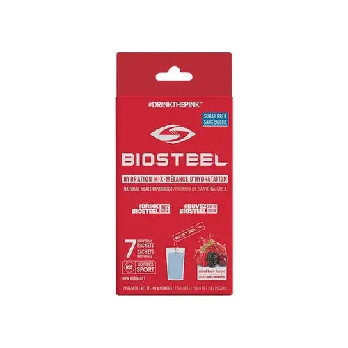 BioSteel Hydration Mix (7 individual packets) Electrolytes Mixed Berry Biosteel
