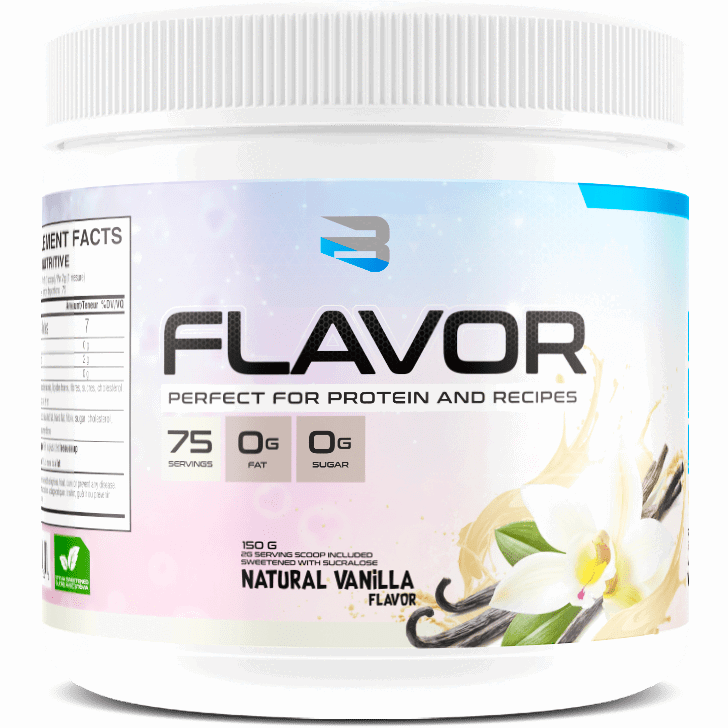 Believe Supplements Protein Flavor Pack (75 servings) (vegan, gluten-free and keto!) Whey Protein All Natural Vanilla (Stevia) Believe Supplements