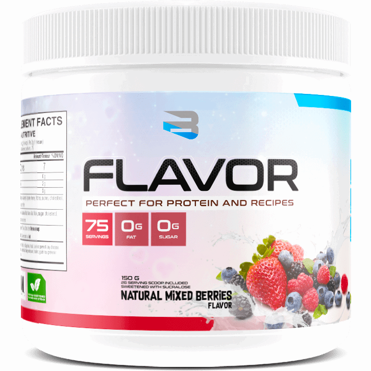 Believe Supplements Protein Flavor Pack (75 servings) (vegan, gluten-free and keto!) Whey Protein All Natural Mixed Berries (Stevia) Believe Supplements