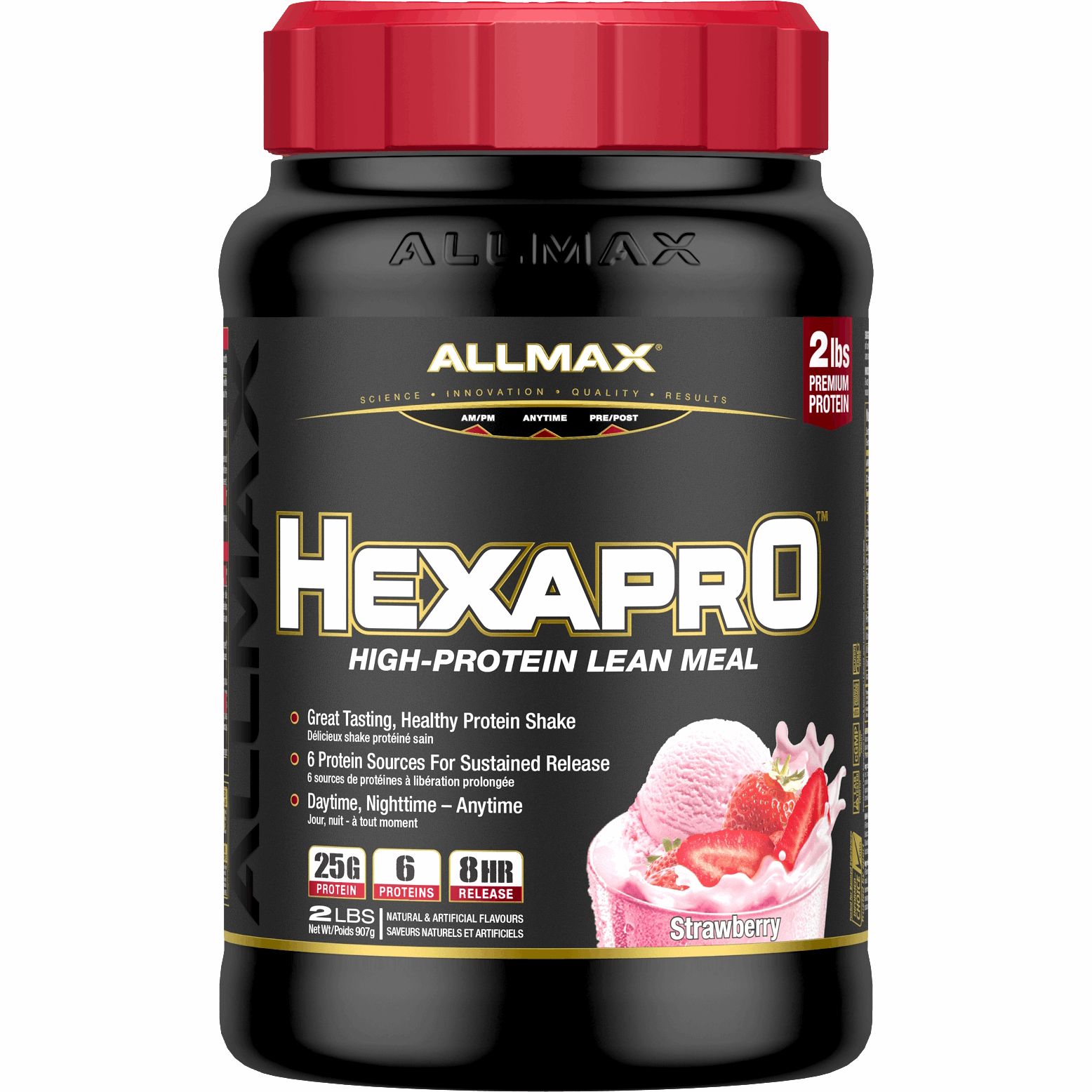 ALLMAX Hexapro (2lbs) Whey Protein Blend Strawberry Allmax Nutrition