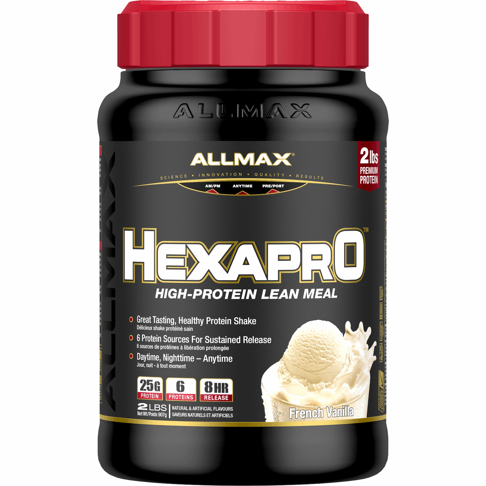 ALLMAX Hexapro (2lbs) Whey Protein Blend French Vanilla Allmax Nutrition
