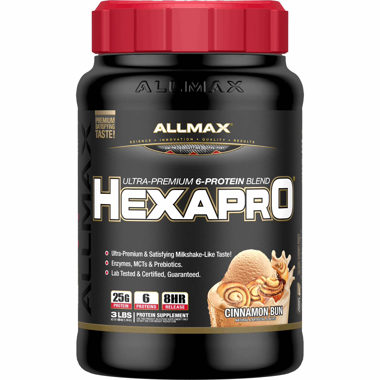 ALLMAX Hexapro (2lbs) Whey Protein Blend Cookies & Cream,French Vanilla,Chocolate,Strawberry,Chocolate Peanut Butter,Birthday Cake,Bubble Gum Ice Cream Allmax Nutrition