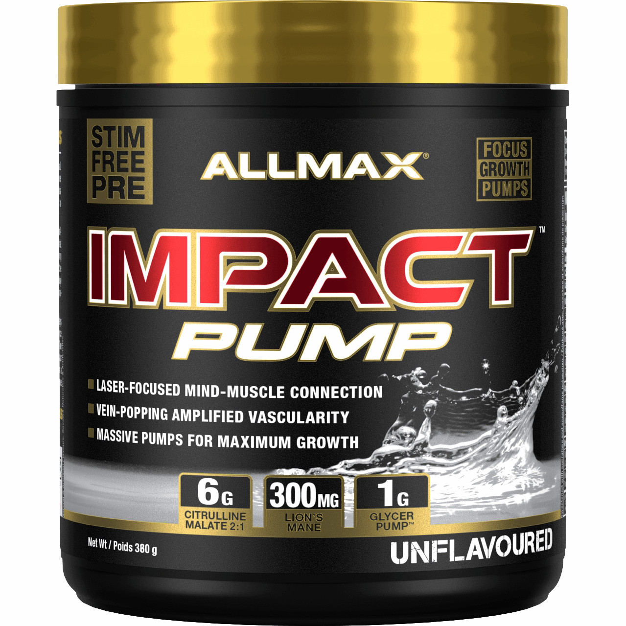 Allmax Nutrition Impact PUMP Pre-Workout (40 servings) Pre-workout Unflavored Allmax Nutrition