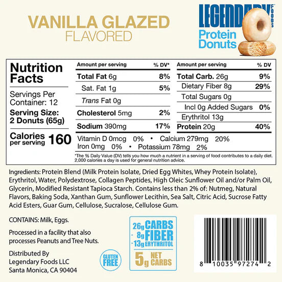 Legendary Protein Donuts (Box of 12)