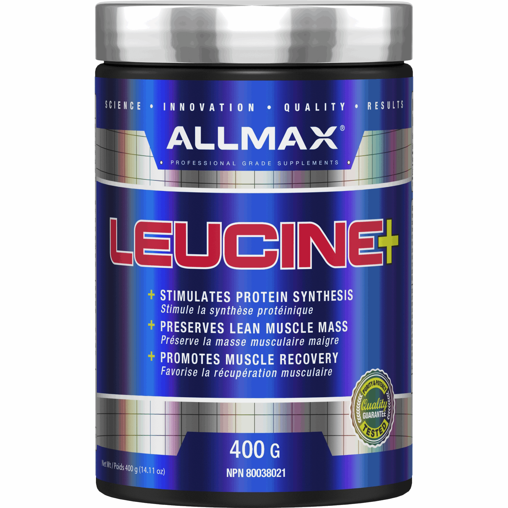ALLMAX Leucine (400g) BCAAs and Amino Acids Allmax Nutrition