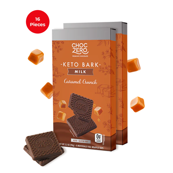 ChocZero Sugar Free Keto Bark Milkcaramelcrunch 2product