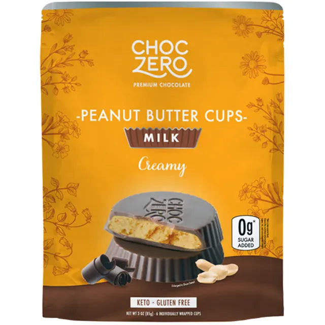 ChocZero Chocolate Keto Peanut Butter Cups Bag of 6 ChocZero Top Nutrition Canada