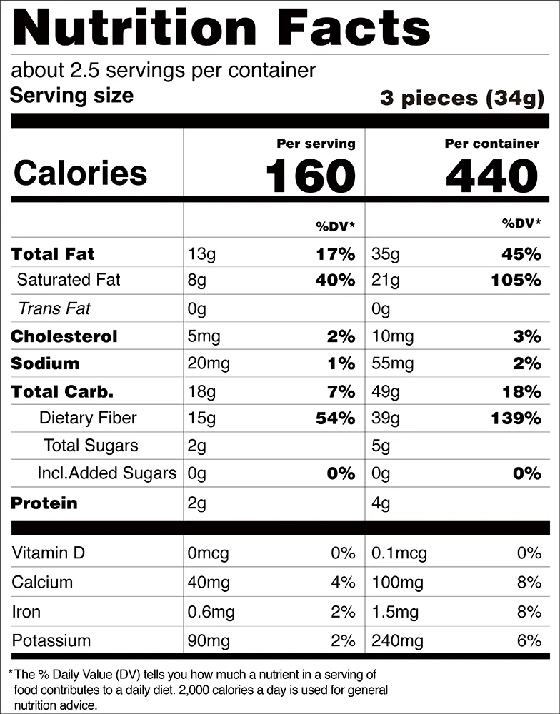 Écorces Keto sans sucre ChocZero (8 pièces)