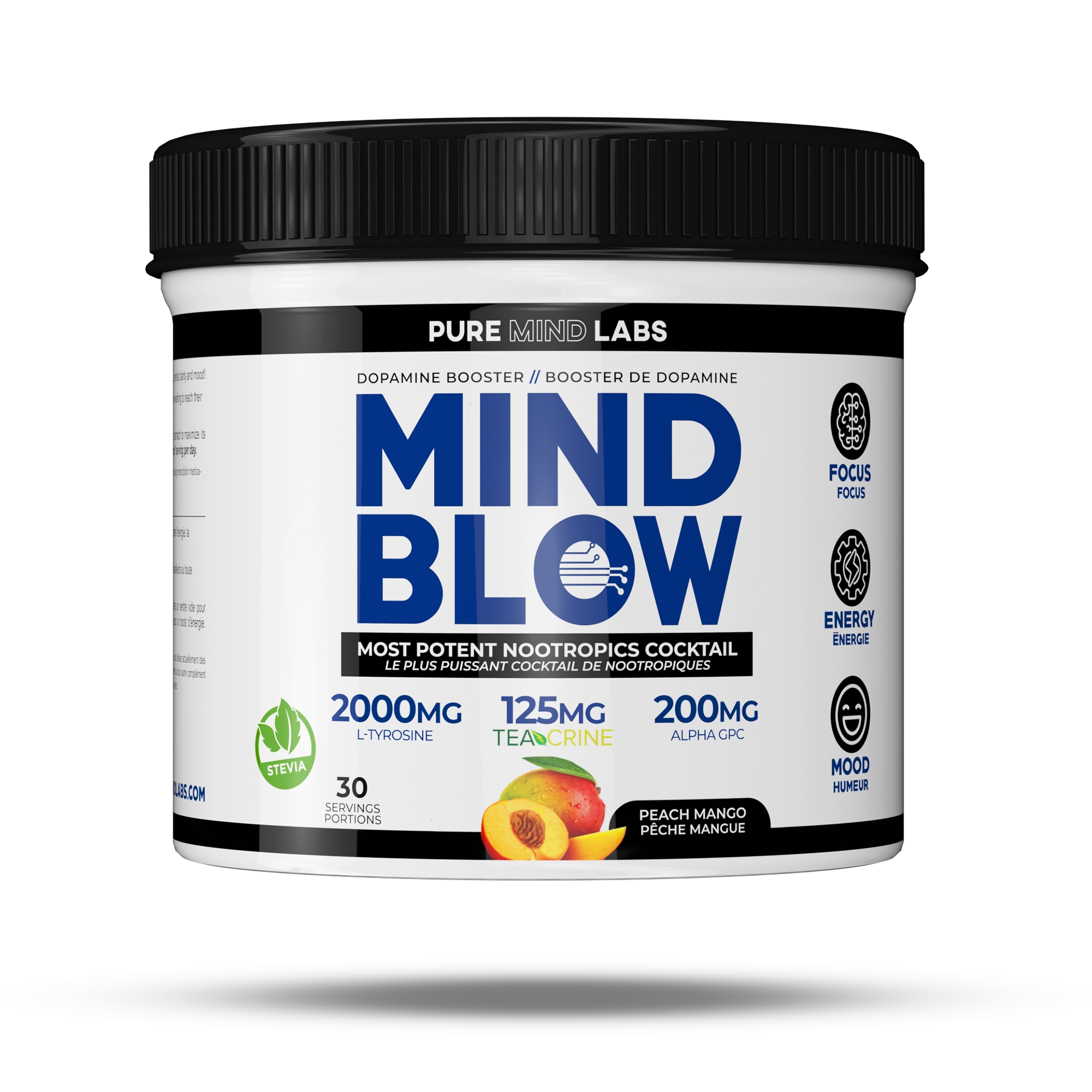 Mind Blow Nootropic Pre-Workout (30 servings) Nootropic Peach Mango Mind Blow