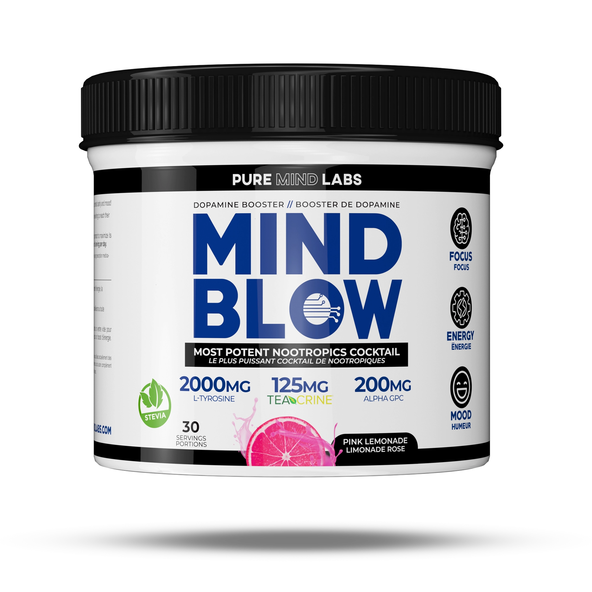 Mind Blow Nootropic Pre-Workout (30 servings) Nootropic Pink Lemonade Mind Blow