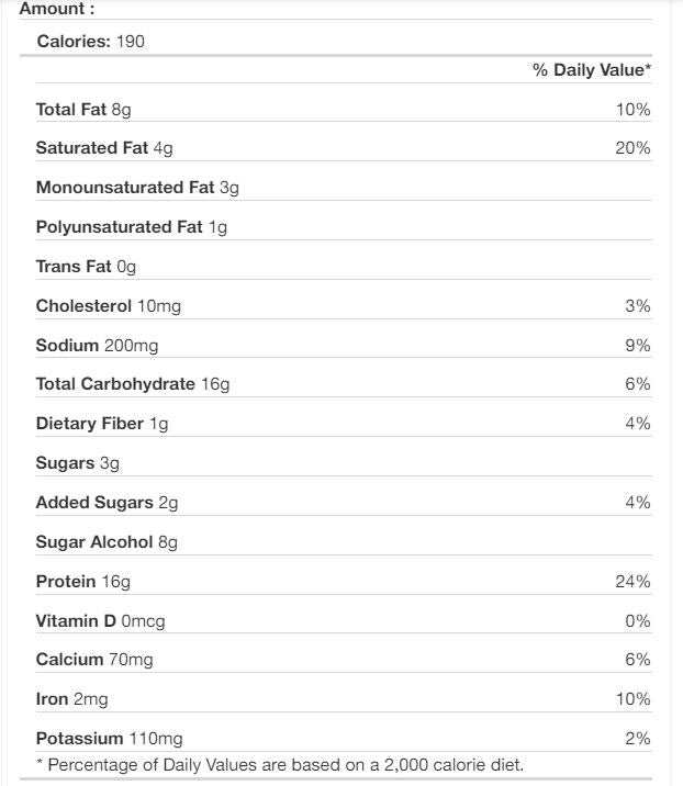 Robert Irvine's FITCRUNCH Low Sugar GF Protein Bar (1 bar)