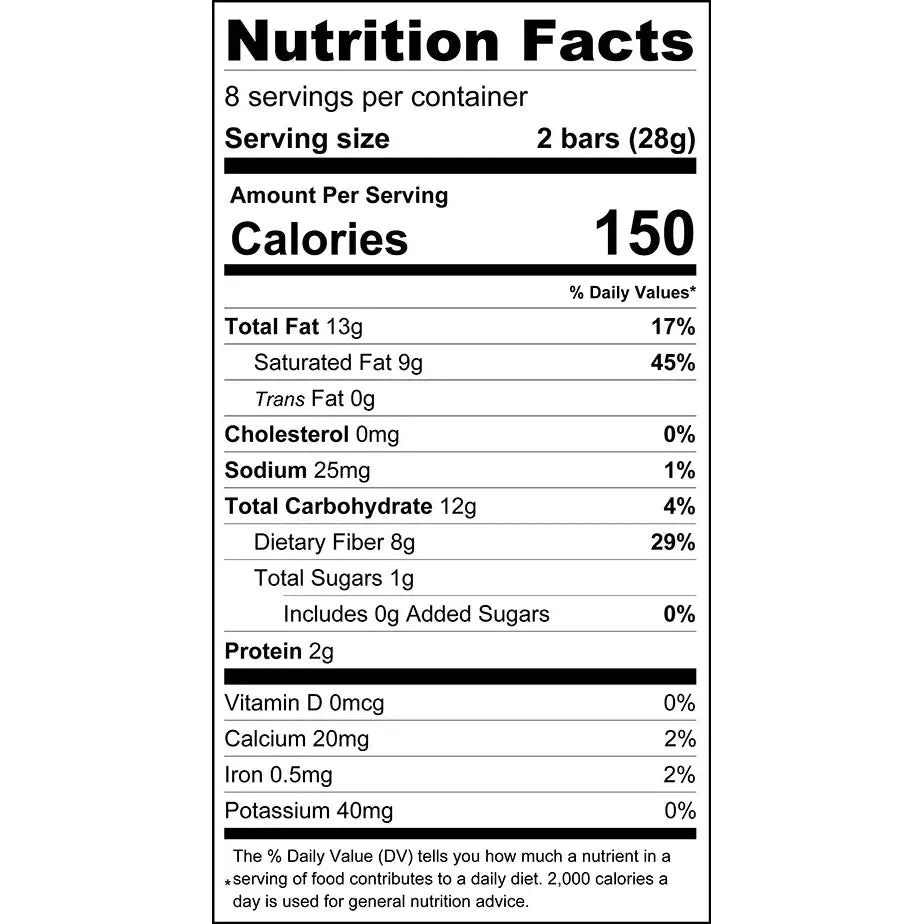 ChocZero Oasis Coconut Candy Bar (1 box of 16 mini bars)