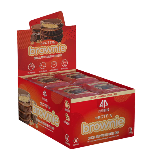 AP Prime Bites Protein Brownie (1 box of 12) copy-of-ap-primebites-protein-brownie-1-box-of-12 Protein Snacks Chocolate Peanut Butter Alpha Prime