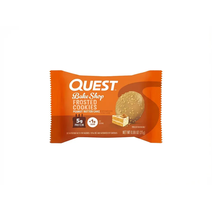 Quest Frosted Cookies (1 cookie) — Birthday Cake front