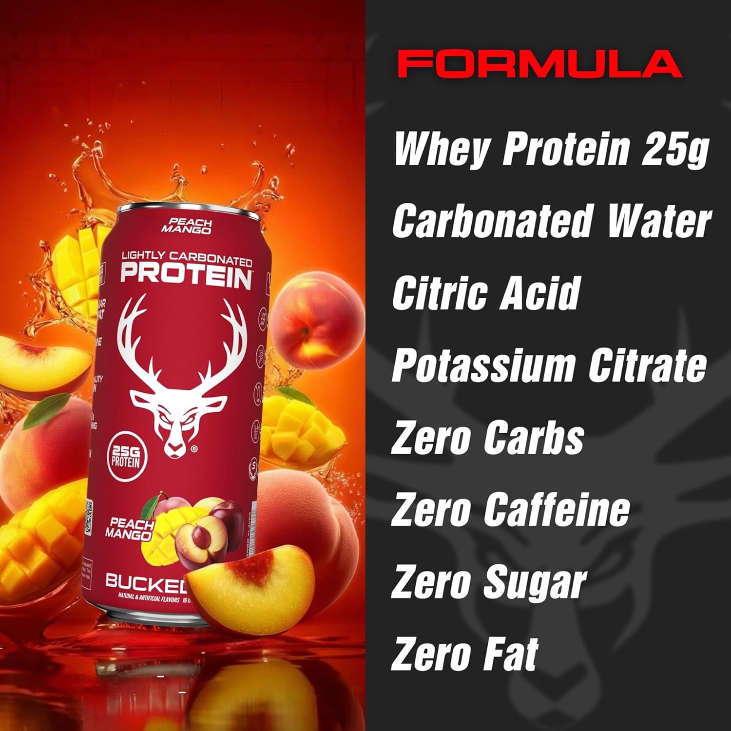 Bucked Up Lightly Carbonated Protein Drink (1 can)