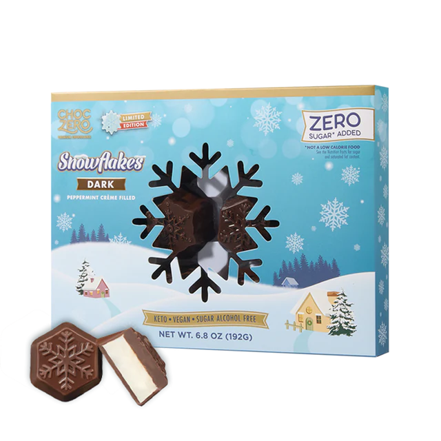 ChocZero Peppermint Creme Dark Chocolate Truffles (Box of 12)