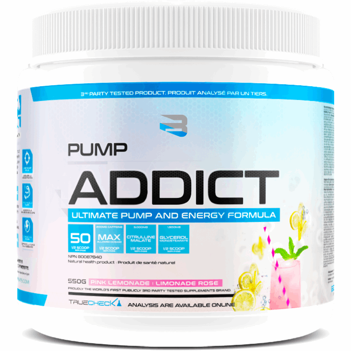 Believe Pump Addict Pre-Workout (50 servings) Pre-workout Pink Lemonade Believe Supplements