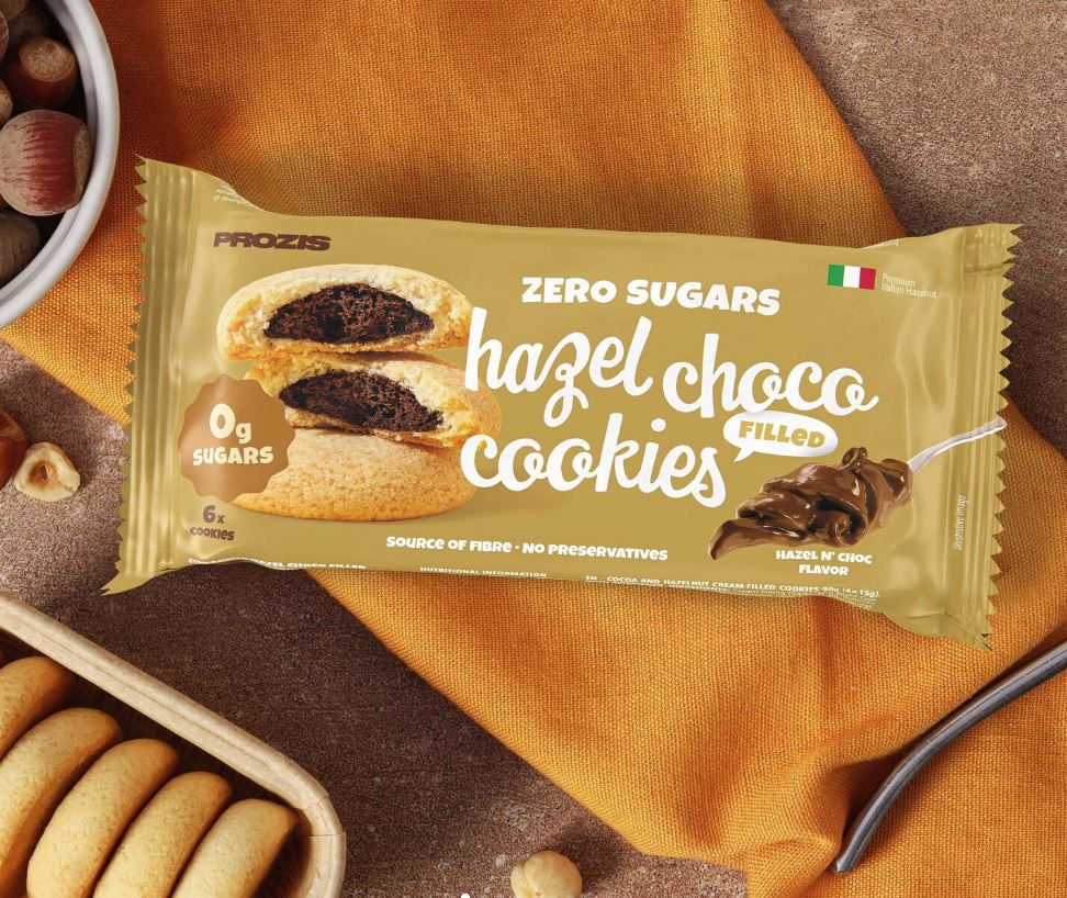 Prozis Zero Sugar Hazel-Choco Cookies 1 pack of 6 cookies Prozis Top Nutrition Canada