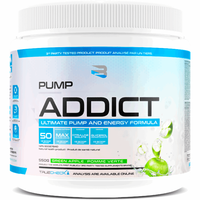 Believe Pump Addict Pre-Workout (50 servings) Pre-workout Green Apple Believe Supplements