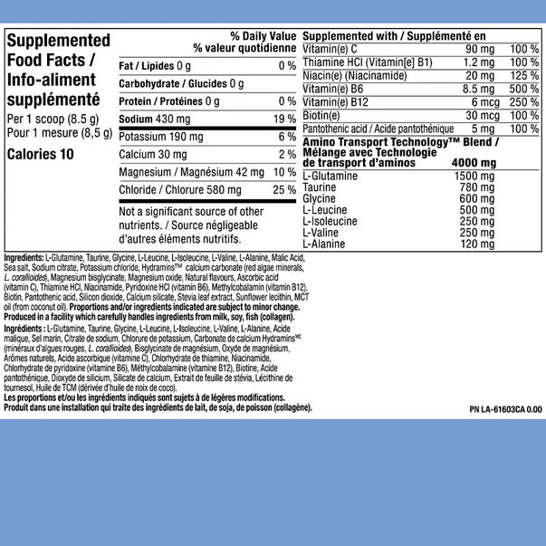 PVL Pro H20 Sugar-Free Electrolytes (255g)
