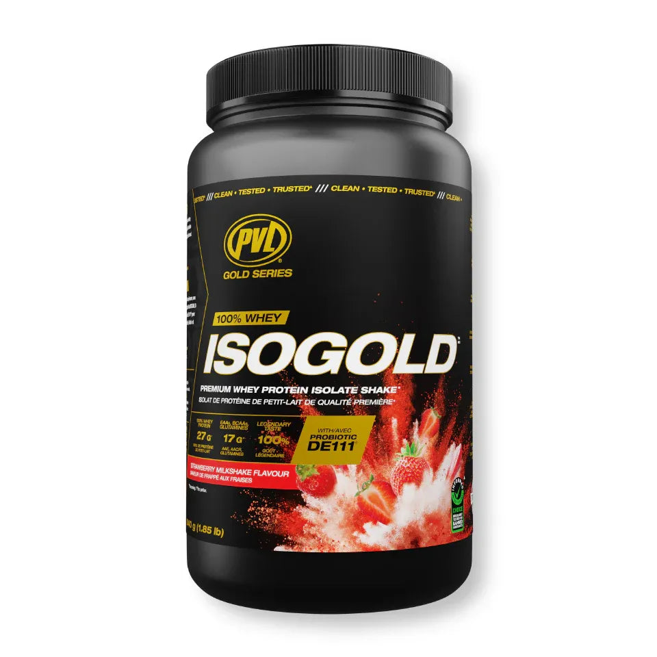 Isolat et hydrolysat de lactosérum PVL IsoGold (2 lb) 