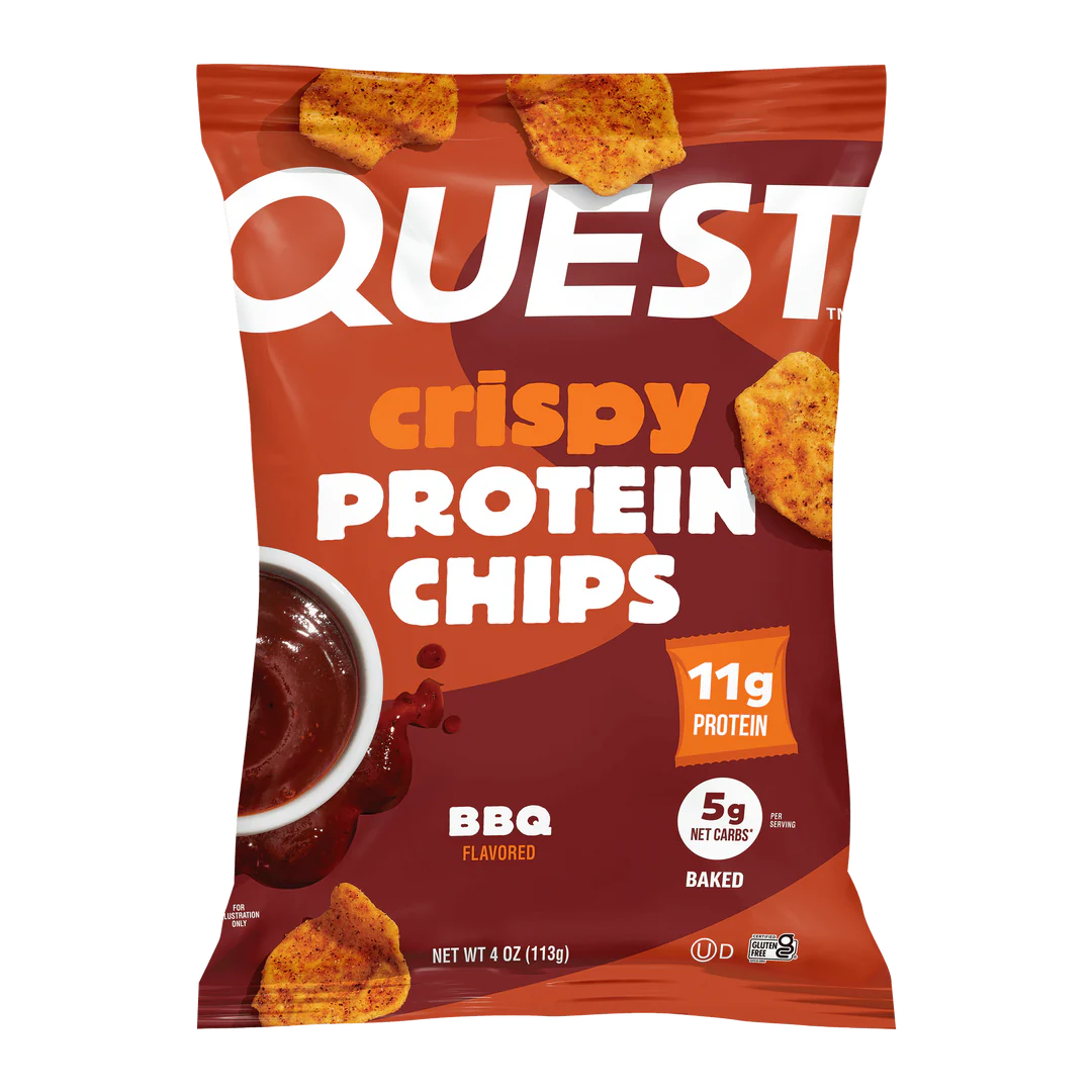 NEW Quest Crispy Protein Chips (1 bag of 4 servings) — BBQ