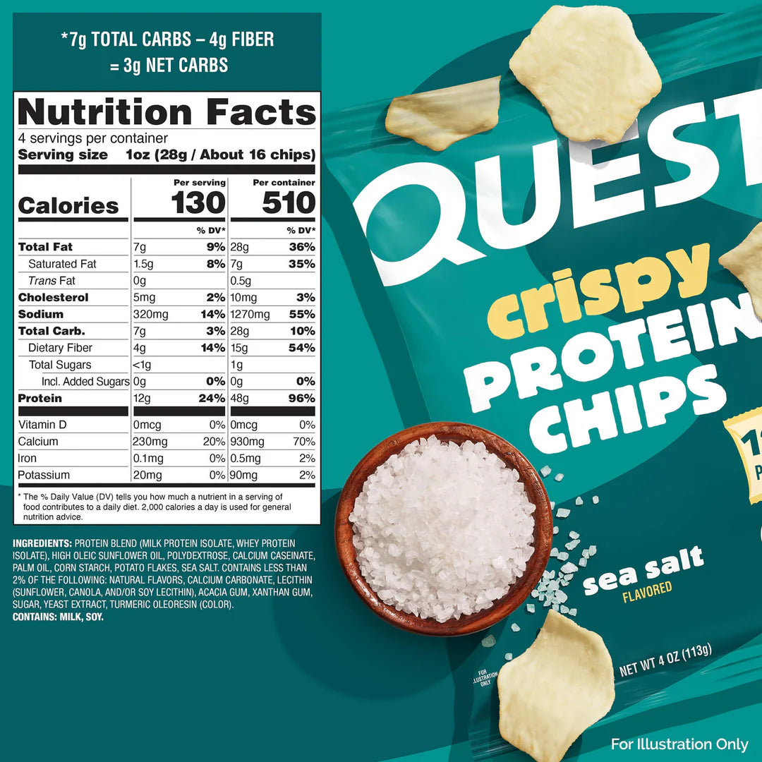 NEW Quest Crispy Protein Chips (1 bag of 4 servings)