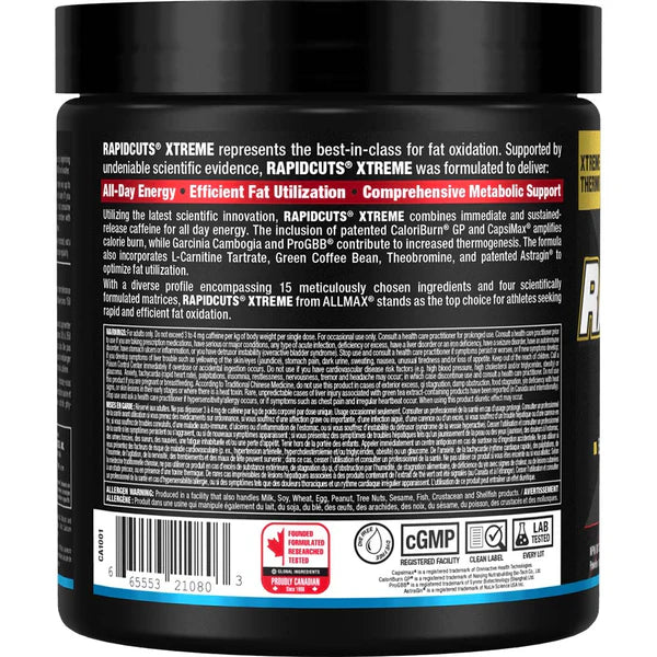 Allmax Rapidcuts Xtreme Powder Fat Burner (30 servings)
