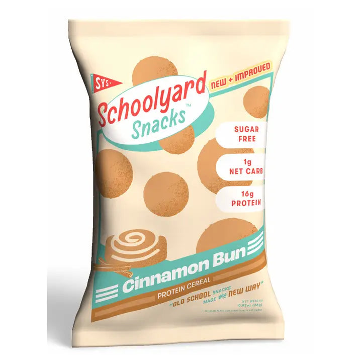 Schoolyard Snacks Cinnamon Bun Keto GF Protein Cereal (1 bag)