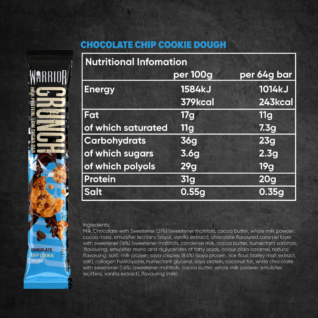 Warrior Crunch Low-Carb Protein Bar (1 Bar)