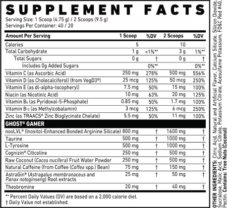 Ghost GAMER (40 servings)
