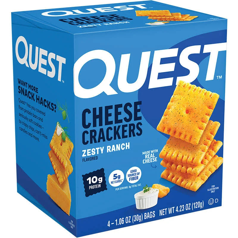 Quest Nutrition Cheese Crackers (Box of 4 Bags)