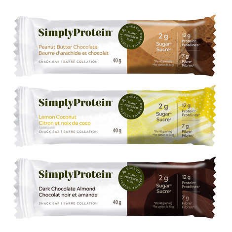 SimplyProtein Protein Snack Bar (1 bar) Protein Snacks Peanut Butter Chocolate,Lemon Coconut,Dark Chocolate Almond,Chocolate Coconut,Dark Chocolate Salted Caramel SimplyProtein