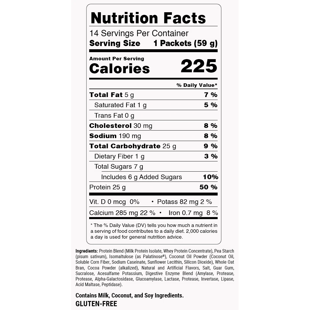 PEScience Smart Mass Clean Weight Gainer Sachets (14 sachets × 58g / 1.79 lbs) — Choc sachet