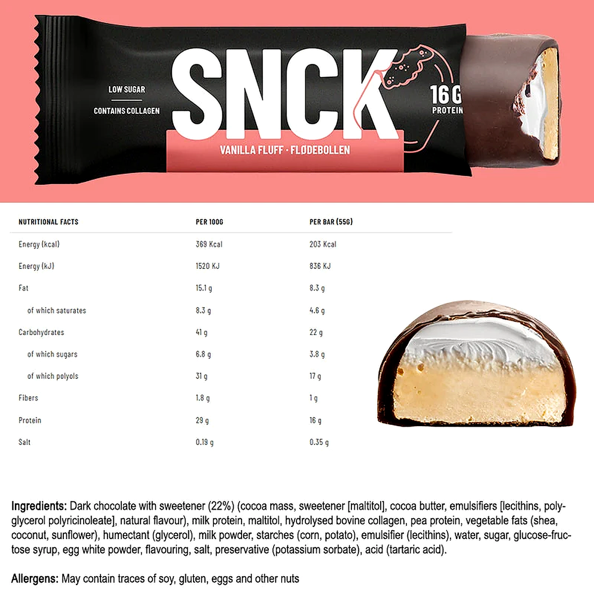 SNCK GF KETO Protein Bar (1 box of 12 bars)