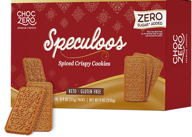 ChocZero Speculoos Spiced Crispy Cookies (30 cookies)