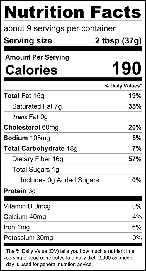 ChocZero Cookie Butter Keto Spread Nutrition Facts label — shortbread flavor, keto friendly