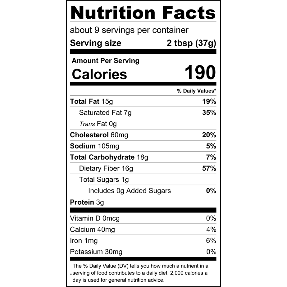 ChocZero Cookie Butter Keto Spread Nutrition Facts label — shortbread flavor, keto friendly