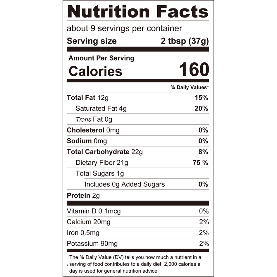 ChocZero Milk Chocolate Hazelnut Keto Spread Nutrition Facts label — keto friendly, no added sugar