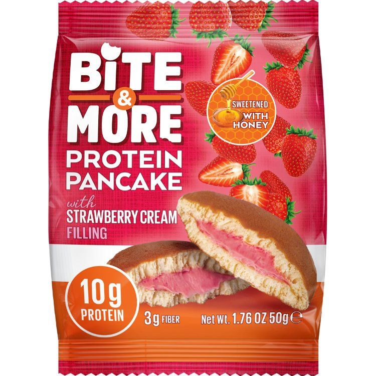 Bite and More Protein Pancake 1 BOX of 12 Bite and More Top Nutrition Canada