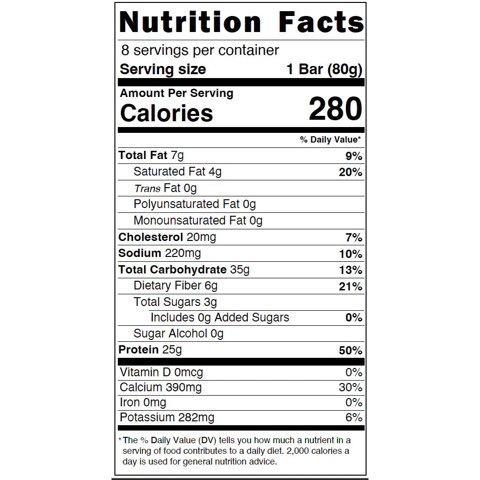 Tidetreats Protein Bar (1 Bar) — Vanilla bar