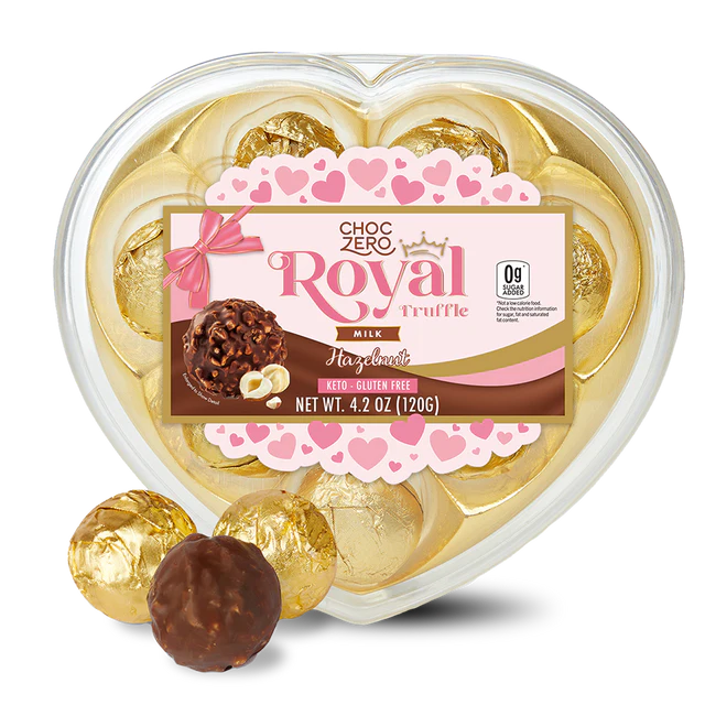 ChocZero Valentine's Day Chocolate Royal Truffes (8 pieces)