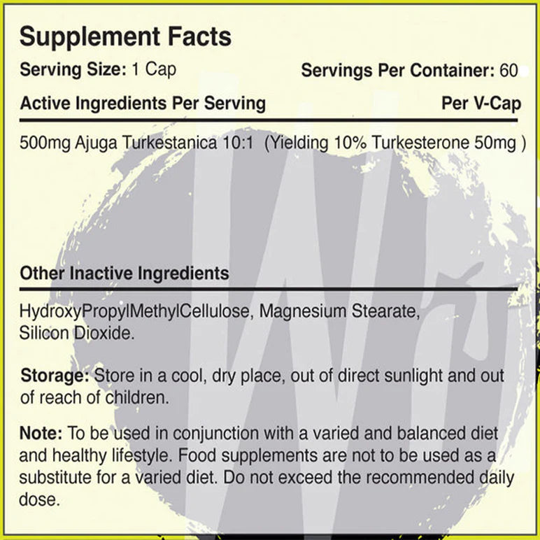 Warrior Turkesterone (60 capsules) Health and Wellness warrior supplements