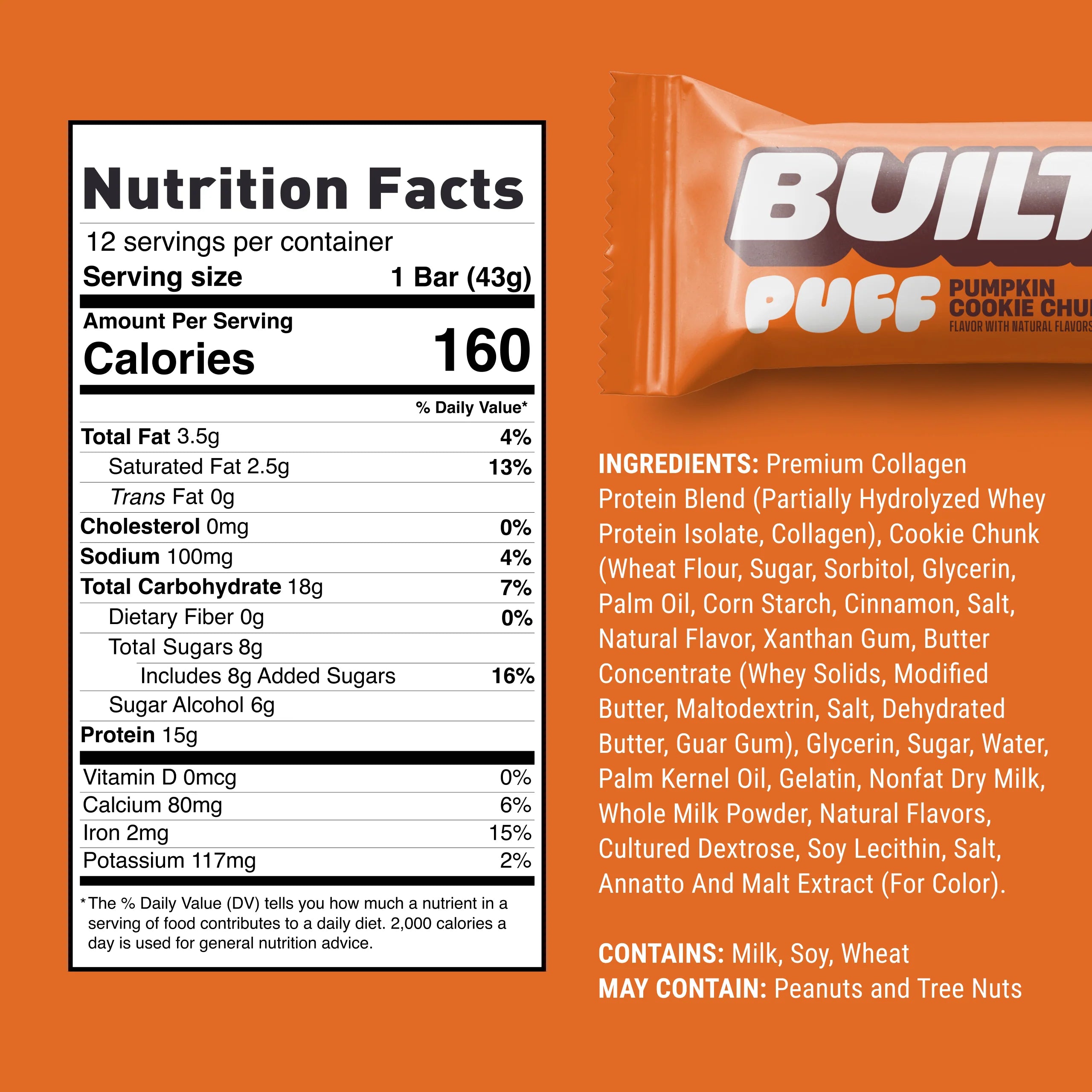 Built Protein Bar PUFFS (1 bar)