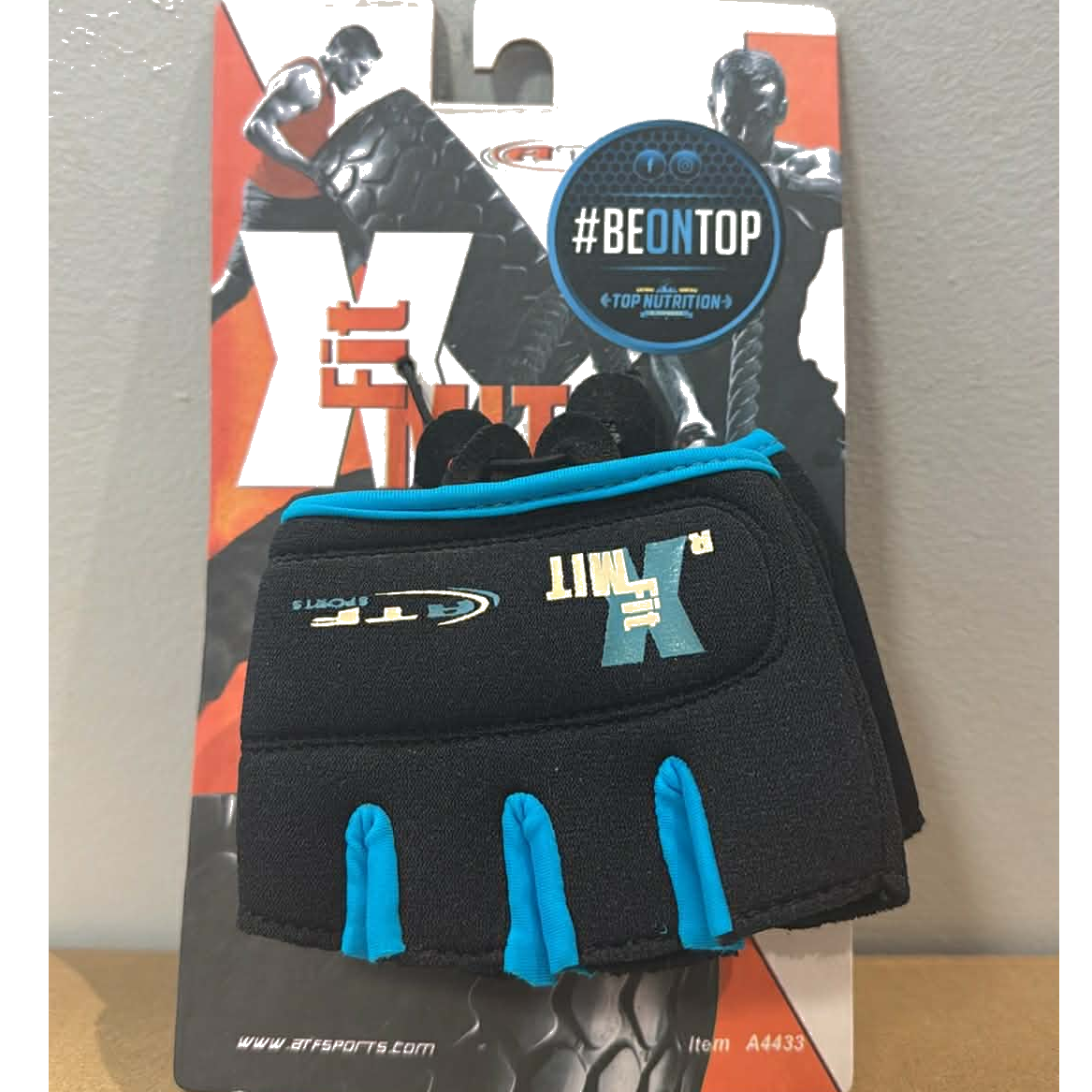 ATF Sports X Fit Mit Workout Gloves - Top Nutrition and Fitness  Canada  large blue-large grey-small blue-small grey