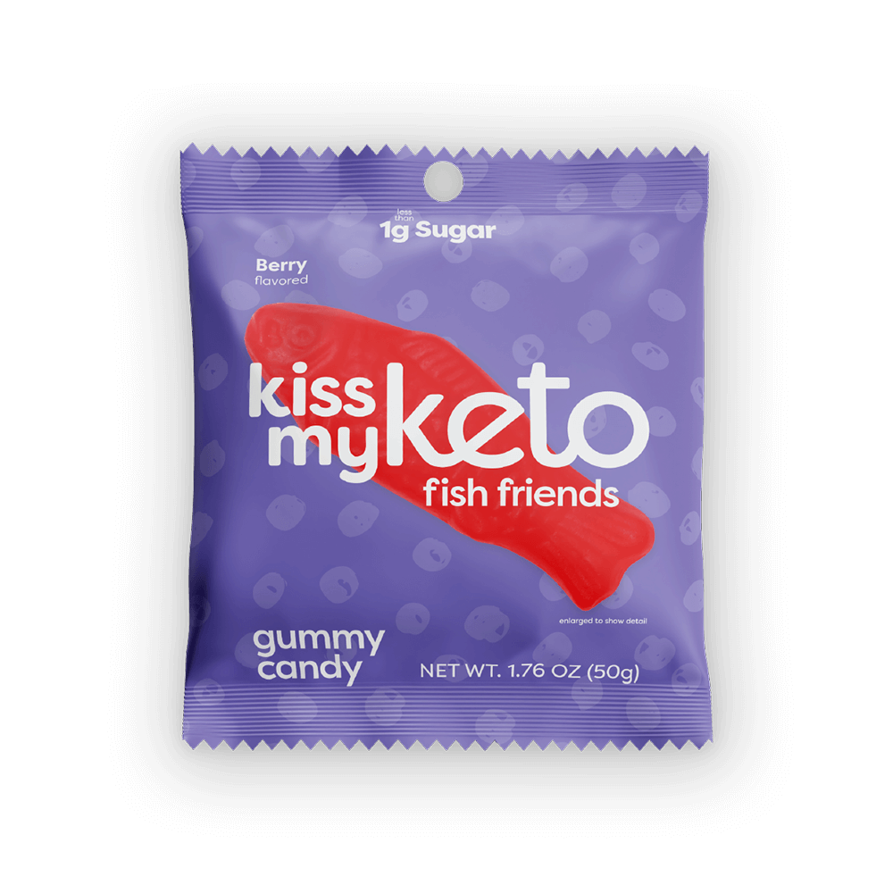 Kiss my Keto Gummies (1 bag) Protein Snacks Fish Friends KissMyKeto
