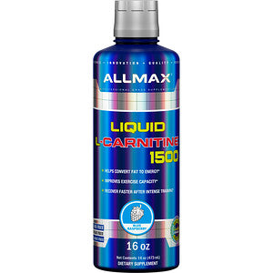 ALLMAX Liquid L-Carnitine (473 ML) Fat Burners Blue Raspberry Allmax Nutrition